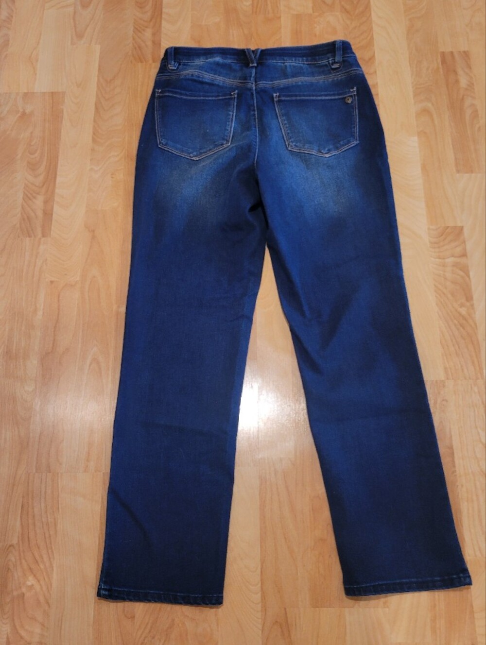 Democracy High Rise Straight Leg Jeans Indigo Blue Denim Size 12 - Picture 8 of 9